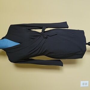 NWT Speechless Black Wrap Long Sleeve Dress